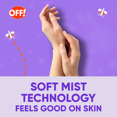 OFF! Clean Feel back label with usage and safety instructions visible