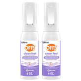OFF! Clean Feel front packaging showing 6 oz bottle and benefits