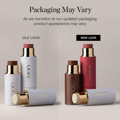 Ogee bronzer stick close-up showing creamy tip and natural contour benefit