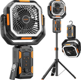 OGERY front profile floor fan showing sturdy base and blades for stable airflow
