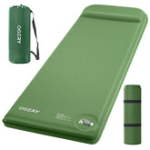 OGERY front view of fully inflated sleeping pad showing stable support