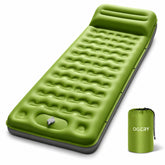 OGERY sleeping pad front view showing full inflated comfort