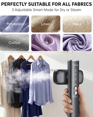 OGHom steaming a hanging shirt to remove wrinkles quickly and safely