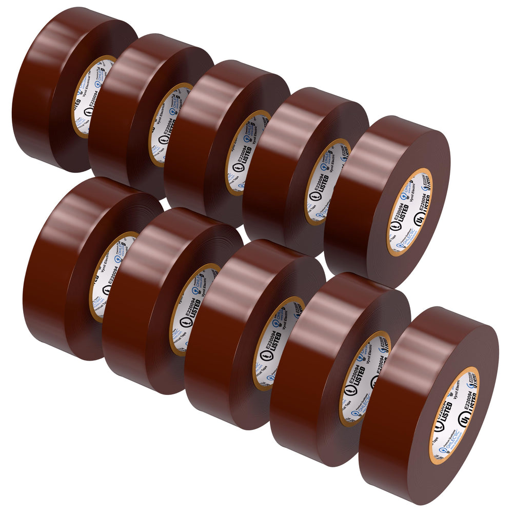OHLECTRIC brown tape front pack showing 10-roll value and contractor-grade benefit