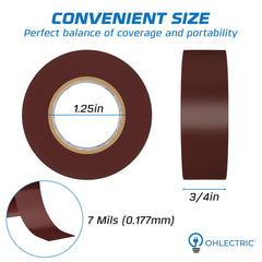 OHLECTRIC tape close-up of vinyl texture showing 7-mil durability benefit