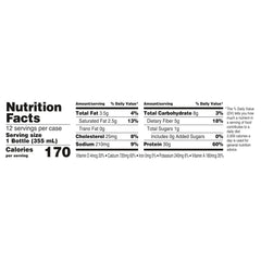 Oikos label close-up highlighting protein content and ingredients