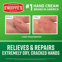 O'Keeffe's pump close-up demonstrating easy hygienic dispensing benefit