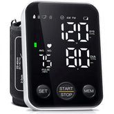Oklar front view of blood pressure monitor showing clear layout and ease of use