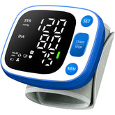 Oklar front view wrist monitor showing compact design and easy controls