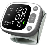 Oklar wrist blood pressure monitor front display showing clear readings and benefit of easy reading