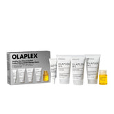 Olaplex discovery set front packaging showing full routine and easy travel convenience