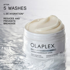 Olaplex open jar angle revealing product texture and dense cream