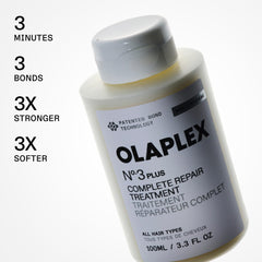Olaplex N°4 shampoo bottle label highlighting gentle cleansing