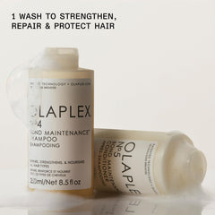 Olaplex N°5 conditioner open cap showing creamy hydrating formula