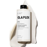 Olaplex Nº.5 front bottle view showing brand and sleek packaging benefits clarity
