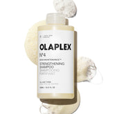 Olaplex Nº.4 front bottle shows packaging and strengthens hair benefit