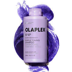 Olaplex Nº.4P front bottle showing packaging and toning benefit