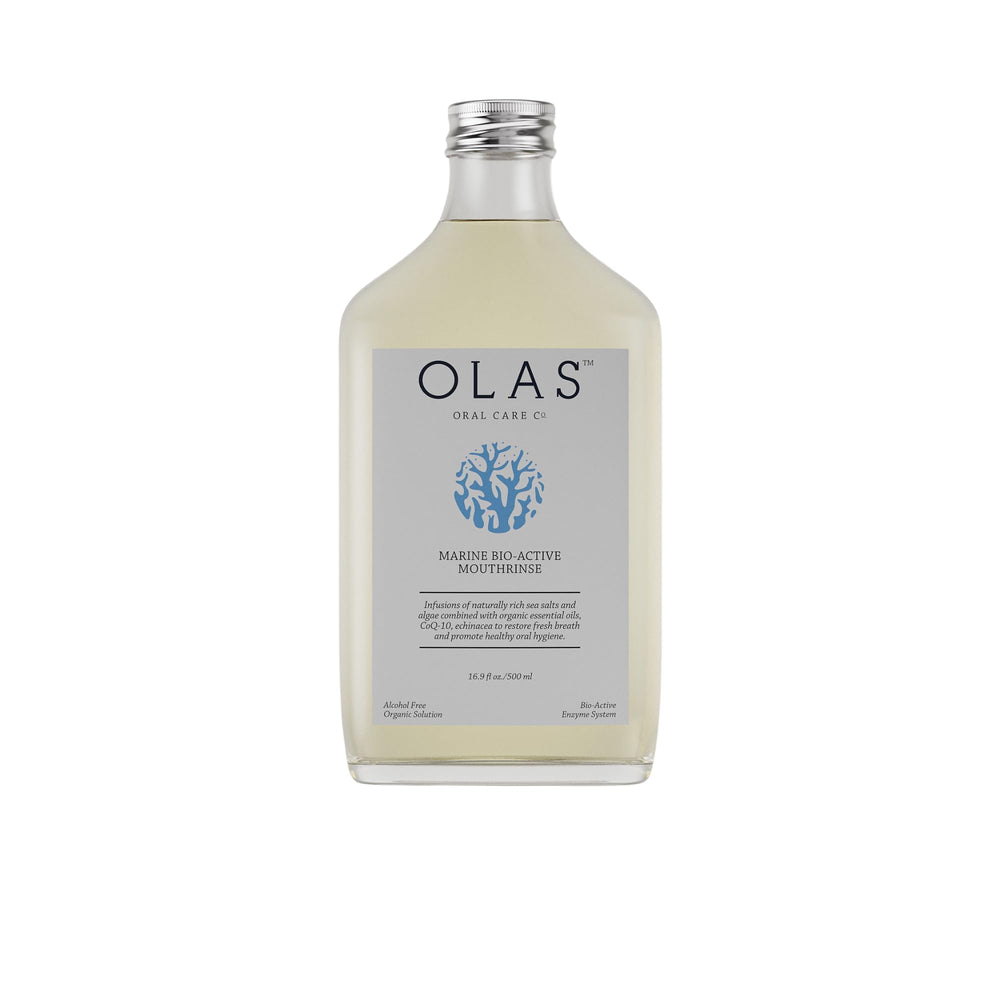 Olas front label showing clean marine formula and benefits