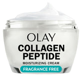 Olay jar front view showing product label and compact 1.7 oz size for easy use