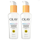 Olay front packaging showing SPF 30 moisturizer and benefit