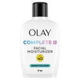 Olay bottle front packaging showing SPF 40 and benefits