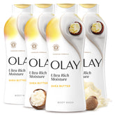 Olay front packaging showing Ultra Moisture bottle and benefits
