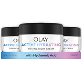 Olay front packaging showing jar and benefits for moisturized skin