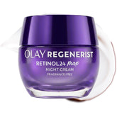 Olay jar front view showing premium retinol night cream benefits