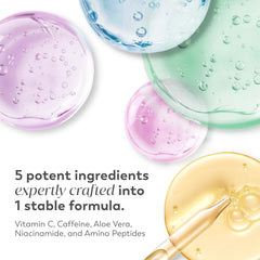 Olay silky serum texture close-up illustrating lightweight, fast absorption