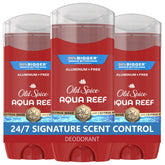 Old Spice Aqua Reef front packaging showing scent and stick for easy selection