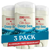 Old Spice Deep Sea front packaging showing scent and pack benefits