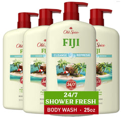 Old Spice Fiji front packaging showing bottle and label for confident freshness