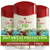 Old Spice Fiji front packaging showing the three-pack and brand freshness