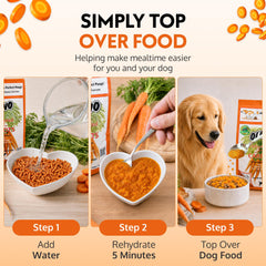 Olewo close-up dehydrated carrot texture highlighting digestible whole-food form