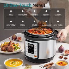 OLIXIS control panel closeup showing one-touch presets for fast, easy cooking
