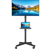 OLIXIS front view of mounted TV showing sturdy fit and organized appearance