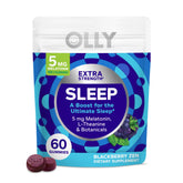 OLLY front packaging showing bottle and label, highlights easy nightly use