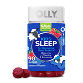OLLY front packaging showing raspberry sleep gummies and benefits