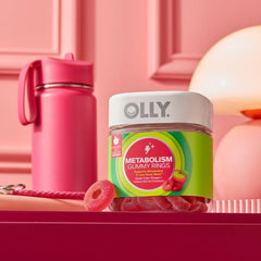 OLLY ingredient label close-up highlighting chromium, B12 and ACV information