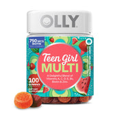 OLLY front packaging showing vibrant gummy bottle and benefits