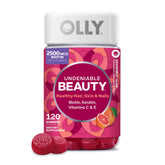 OLLY front packaging showing bottle and label, clear product benefit