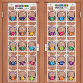 Olpchee front view hanging organizer shows 30 pockets for fast access
