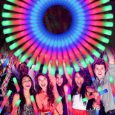 OLUPP foam stick front view showing colorful lights and party-ready design