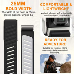 omee worn on wrist during run showing stable fit and sweat resistance
