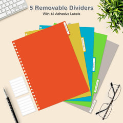 OMEYA colored dividers and labels for fast subject organization