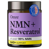 OMRE front packaging showing bottle and label benefit clarity