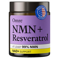 OMRE front packaging showing bottle and label benefit clarity