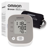 OMRON Bronze front view showing compact monitor and clear display for reliable readings