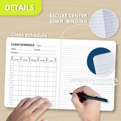 ONAVIA sewn binding open flat for easy, stable note-taking