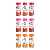 Once Upon a Farm front packaging showing variety canisters and clear labeling for quick grab